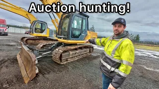 Finding treasures at the equipment auction!