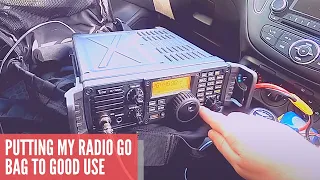 Using my ham radio go bag for 10m and 6m SSB | Icom IC-7200