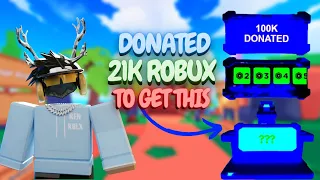 I DONATED 21,000 ROBUX AND UNLOCKED THE VOID BOOTH! (Pls Donate)