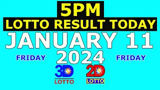 5pm Lotto Result Today January 12 2024 (Friday)