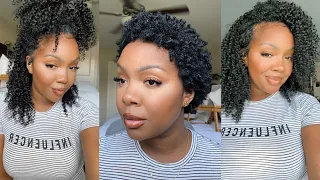 HOW TO INSTALL KINKY CURLY CLIPS INS ON SHORT TWA|FT. BETTER LENGTH HAIR|SHOOK GWORL!|5 STYLE IDEAS