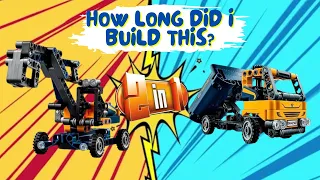 2-in-1 LEGO Technic Dump Truck - Set #42147 - Speed Build - Alex Builds Bricks