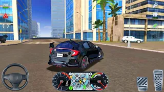 Taxi Sim 2020 Gameplay 74 - Driving Honda Civic For Passenger In American Town - StaRio Simulator