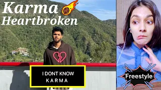 Karma - I Don't Know, FREESTYLE 🔥Honest Reaction🔥