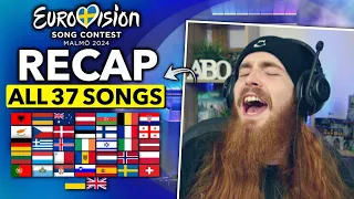 REACTING TO ALL EUROVISION Songs 2024 😍 mein RANKING für den ESC