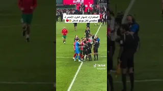 Morocco Players fight with Referee | Morocco vs Croatia Highlights | morocco players fight
