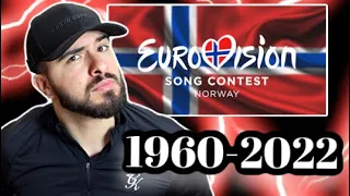 🇳🇴 ALL Norway Eurovision Songs 1960-2022 *REACTION