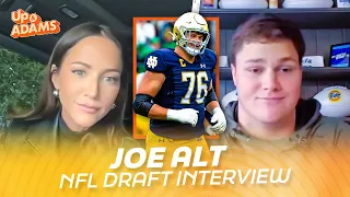 Notre Dame's Joe Alt on Allowing One Sack, Mock Drafts with Mom, Dream NFL Matchups, & More
