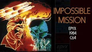 C64 Calendar 2024 January - Impossible Mission - Epyx 1984