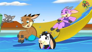 Der Wolf und Die Sieben Geißlein Urlaub im Kreuzfahrtschiff | KONDOSAN Deutsch - Märchen für Kinder