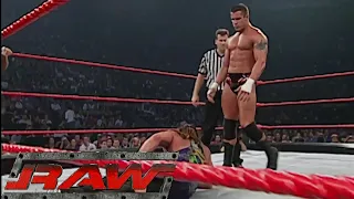 Evolution vs Rob Van Dam & Bubba Ray Dudley RAW Jul 07,2003