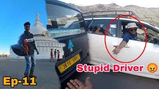 Stupid car driver almost kill me 😡 Assam to Ladakh Solo Ride 2022 | Ep.11