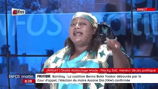 JÀNGAT AÏSSATOU DIOP FALL: Stade Abdoulaye Wade, Macky Sall, meneur de jeu politique