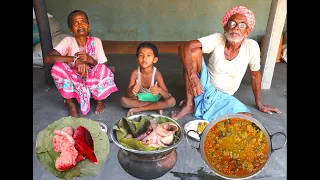 Cooking Goat Lung and Egg Gravy Prepared by our grandmother & grandfather | Goat Kidney Recipe
