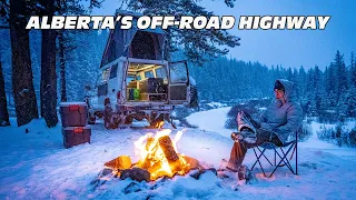 Exploring Alberta's Off-road Highway | 4WD Winter Adventure
