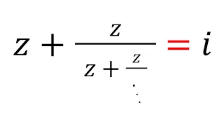 Solving An Infinite Fraction Equation | Problem 167