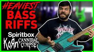 HEAVIEST BASS GUITAR RIFFS