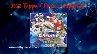 New Release!! 2023 Topps Chrome Sapphire Baseball 2 Box Opening.