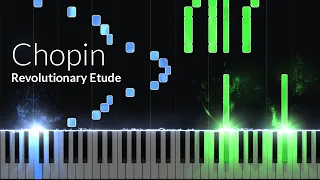 Étude in C minor, Opus 10 No. 12 (Revolutionary) - Chopin [Piano Tutorial] (Synthesia)