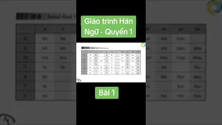 Giáo trình hán ngữ  Hsk1