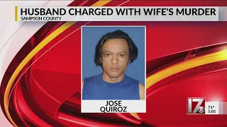 Husband charged with wife's murder in Sampson County