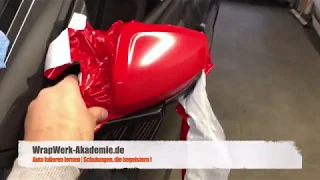 WrapWerk-Akademie.de | Spiegel folieren | Car Wrapping Schulung | CarWrapping Kurs D | A | CH