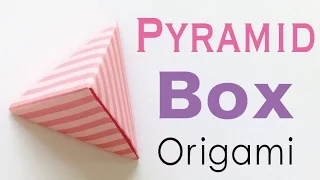 Pyramid Shape Origami Paper Gift Box - Origami Kawaii〔#098〕