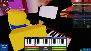 roblox talent show piano | rush e song