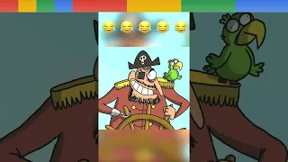 How a pirate loses his LAST Eye 😱 by #cartoonbox #shorts