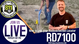 How to Locate Utilities using the RD7100 by Radiodetection