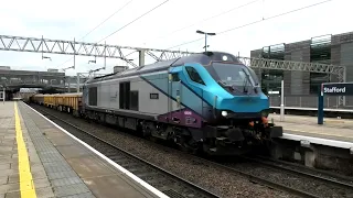 Fast Long Heavy Freight Trains at STAFFORD 30/11/22