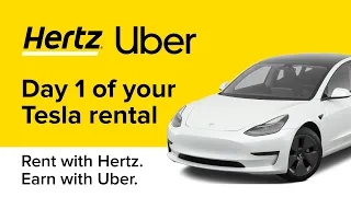 Day 1 of Renting a Tesla with Hertz to Earn with Uber