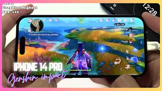 iPhone 14 Pro Genshin Impact Gaming test | Apple A16 Bionic, 120Hz Display