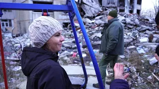 German Foreign Minister Baerbock visits strike sites in Kharkiv | AFP