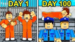 100 DAYS In JAIL In Roblox Brookhaven..