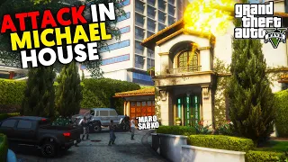 ATTACK IN MICHAEL'S HOUSE- BOSS ARRIVED TO LOS SANTOS - EP #13 GTA 5 REAL LIFE MODS | URDU |
