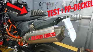 KTM SMC R 690 vs. Husqvarna 701 EURO5 2021🏴‍☠️Teil3 : PP-Deckel + Schalldämpfertest