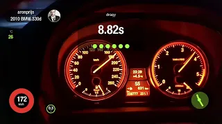 BMW E91 330d stage 1 100-200 km/h