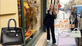 PARIS HERMÈS LUXURY SHOPPING VLOG Faubourg Saint Honoré →FSH FULL STORE TOUR→BIRKINS & MINI KELLYS +