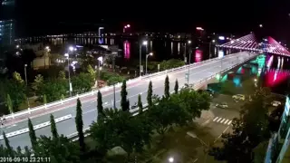TIMELAPSE cầu quay sông Hàn