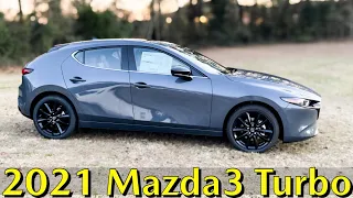 The Turbo is Here! | 2021 Mazda3 Hatchback Turbo in Polymetal Gray