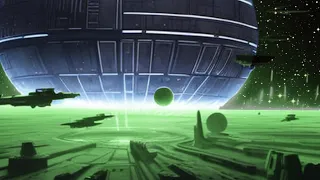 Death Star vs Borg Cube - [FULLY ANIMATED BATTLE] (Star Wars vs Star Trek)