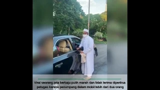 VIRAL, PENUMPANG DALAM MOBIL LEBIH DARI DUA ORANG PRIA BAJU PUTIH INI MARAH DI TEGUR APARAT