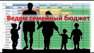 Ведение семейного бюджета. Анализ трат и поступлений