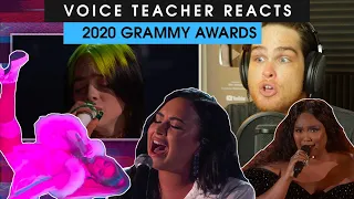 Voice Teacher Analyzes Grammy Performances | Lizzo, Ariana Grande, Billie Eilish, Demi Lovato