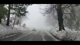 Snow & road report Running Springs to Lake Arrowhead mon mar 13 2023. post blizzard