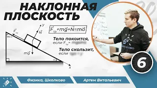 Наклонная плоскость. Расстановка сил | 50 уроков физики (6/50)