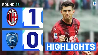 MILAN-EMPOLI 1-0 | HIGHLIGHTS | Pulisic secures all three points for Milan | Serie A 2023/24