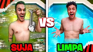 PISCINA SUJA vc PISCINA LIMPA! - Desafio