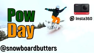 POW DAY Snowboarding with Insta360 ONE R